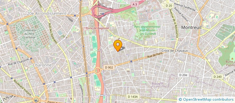 localisation de l'entreprise DES CLICS à BAGNOLET