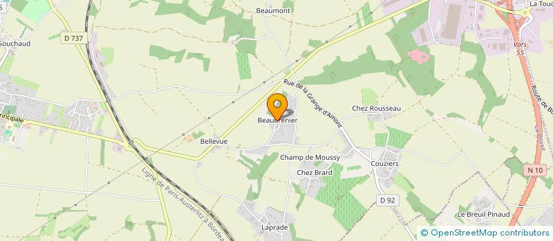 localisation de l'entreprise DES CLICS PROD.  SAINT-AMANT-DE-BOIXE