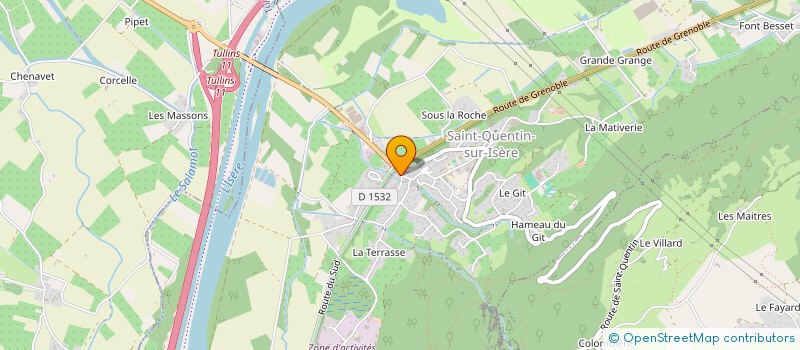 localisation de l'entreprise DES COCHETTES  SAINT-QUENTIN-SUR-ISERE