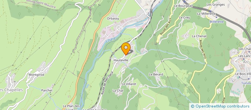 localisation de l'entreprise DES COCOTTES AU POTAGER  BOURG-SAINT-MAURICE