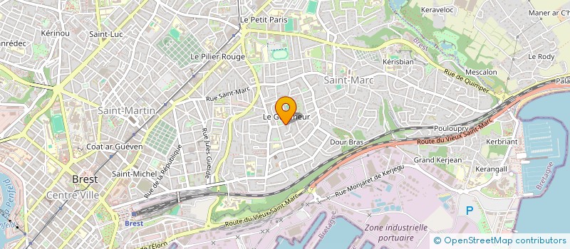 localisation de l'entreprise DES COEURS A L'OUVRAGE à BREST