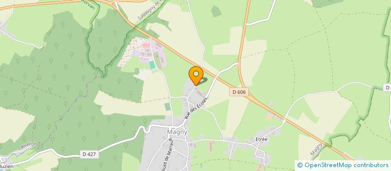 localisation de l'entreprise DES COEURS POUR QUATRE PATTES à MAGNY