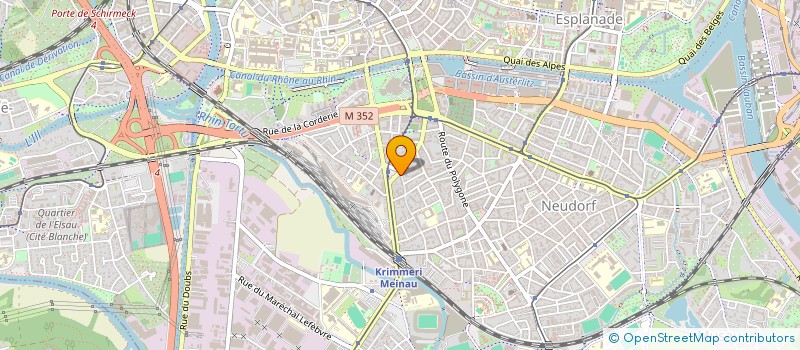 localisation de l'entreprise DES COIFFURES à STRASBOURG
