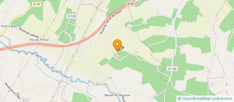 localisation de l'entreprise DES COMBETTES  LADIVILLE