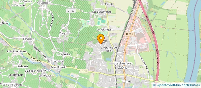 localisation de l'entreprise DES COMMERCANTS DU CENTRE COMMERCIAL CARREFOUR LES BOUCHARDES  CRECHES-SUR-SAONE