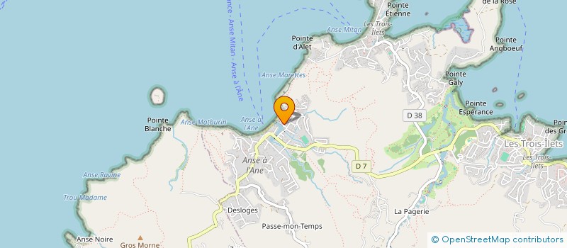 localisation de l'entreprise DES COMMISSAIRES DE ROUTES DES SPORTS MECANIQUES DE LA MARTINIQUE à LES TROIS-ILETS