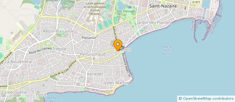 localisation de l'entreprise DES CONCERTS POPULAIRES à SAINT-NAZAIRE