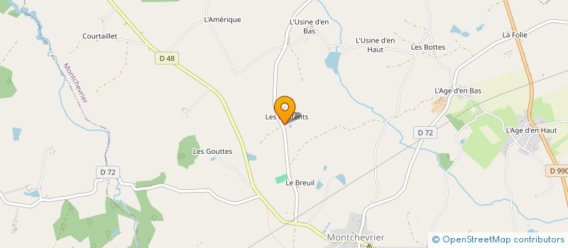 localisation de l'entreprise DES CONTENTS à MONTCHEVRIER
