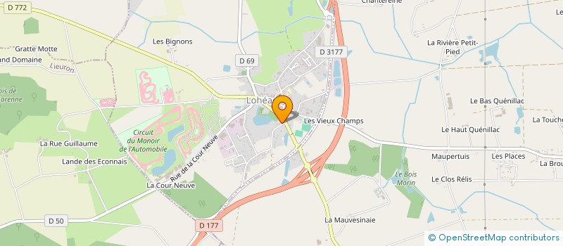 localisation de l'entreprise DES COPAINS D'ABORD  LOHEAC