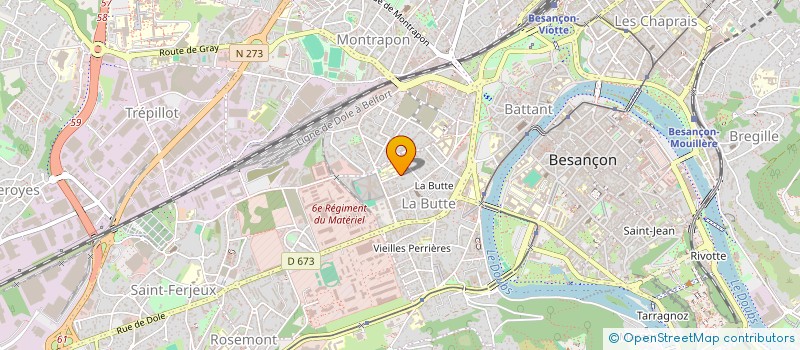 localisation de l'entreprise DES COPR 8 RUE PARGUEZ  BESANCON