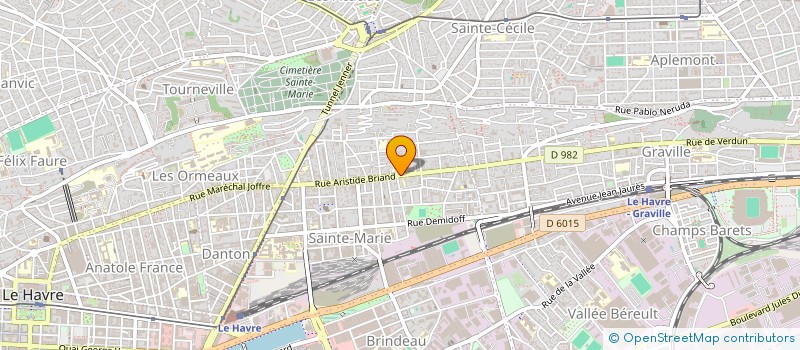 localisation de l'entreprise DES COPROPRIETAIRES DU 321 RUE ARISTIDE BRIAND à LE HAVRE