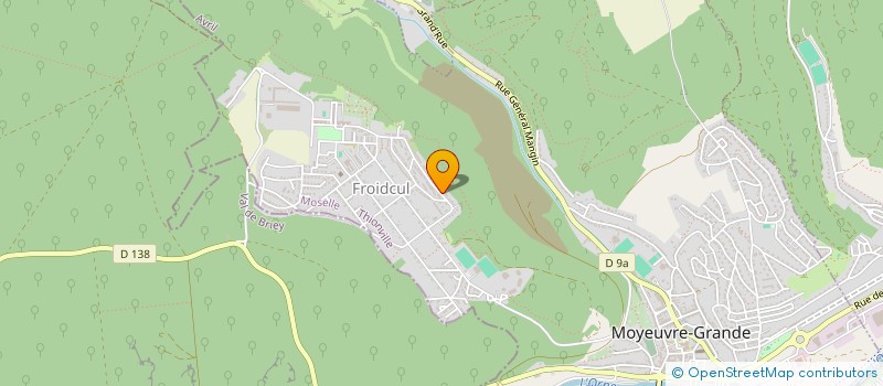 localisation de l'entreprise DES COQUELICOTS  MOYEUVRE-GRANDE