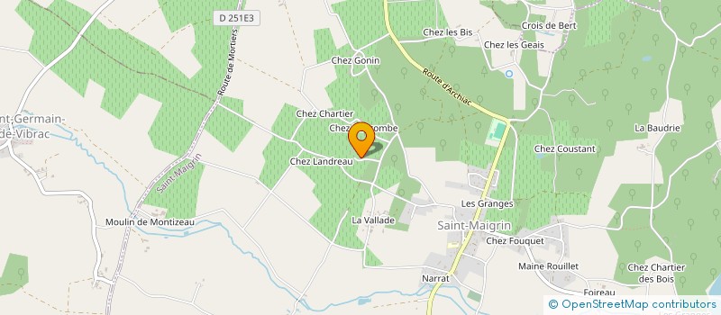 localisation de l'entreprise DES COQUILLES à SAINT-MAIGRIN