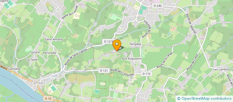 localisation de l'entreprise DES COTEAUX 33  BAURECH