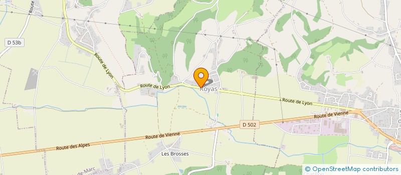 localisation de l'entreprise DES COTEAUX à ROYAS