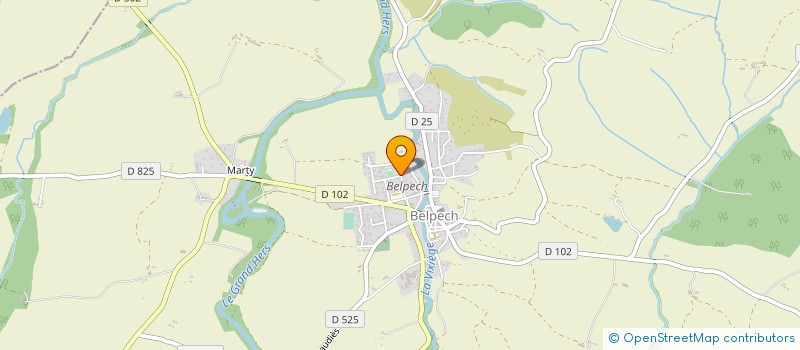 localisation de l'entreprise DES COTEAUX  BELPECH