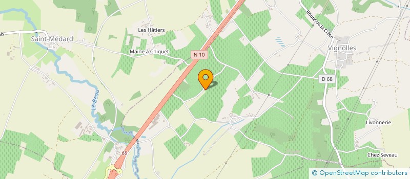 localisation de l'entreprise DES COTEAUX DE TOUVENT à VIGNOLLES