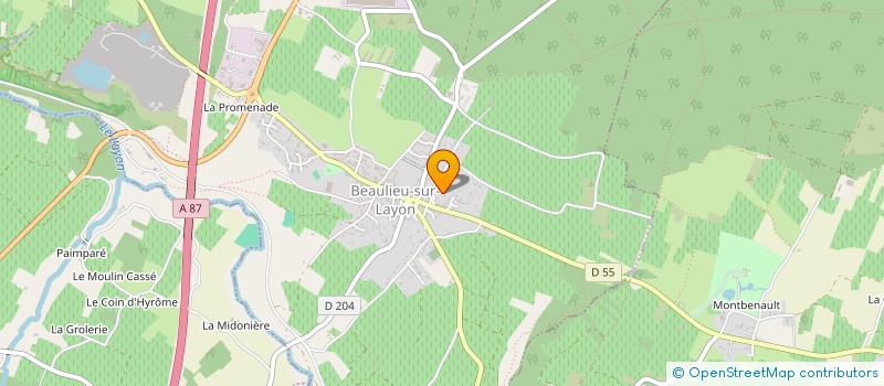 localisation de l'entreprise DES COTEAUX DU LAYON  BEAULIEU-SUR-LAYON