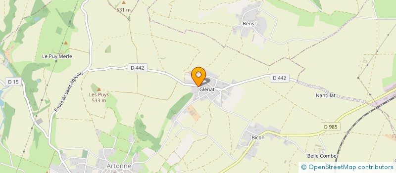 localisation de l'entreprise DES COTES à ARTONNE