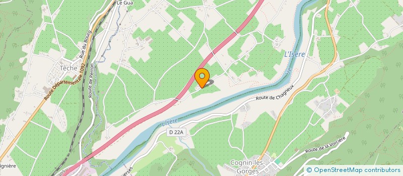 localisation de l'entreprise DES COTES DE L ISERE à BEAULIEU