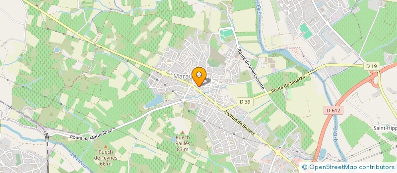 localisation de l'entreprise DES COULEURS  MARAUSSAN