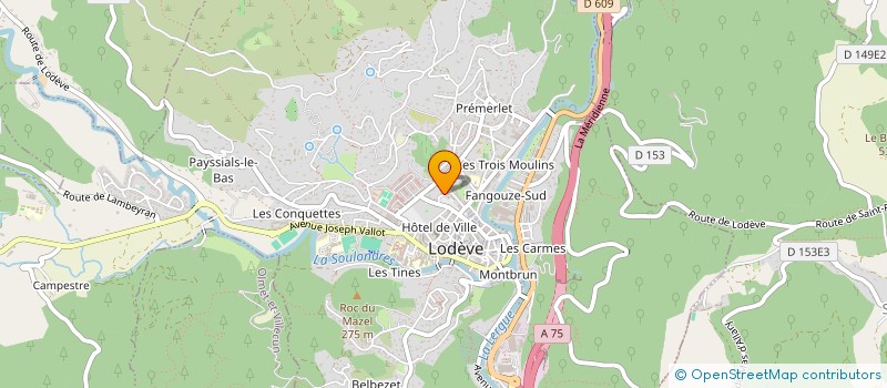 localisation de l'entreprise DES COULEURS ET DES MOTS à LODEVE
