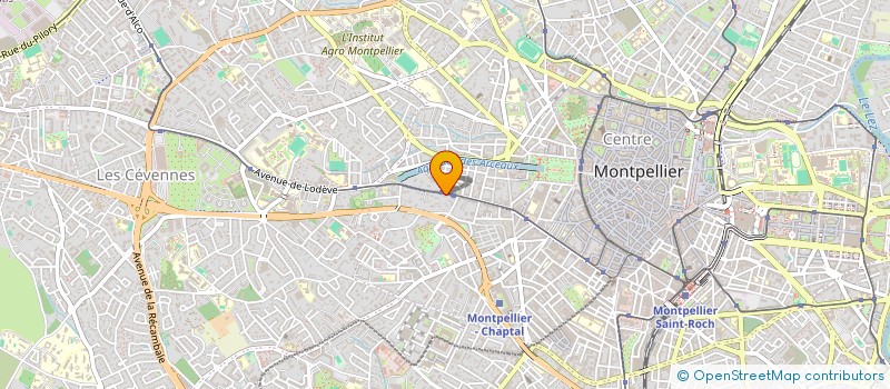 localisation de l'entreprise DES COULEURS PLEIN LA TETE à MONTPELLIER