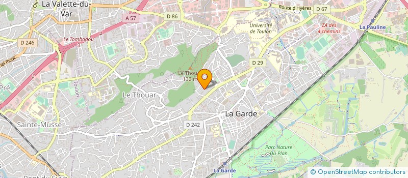 localisation de l'entreprise DES COULEURS PLEIN LES MURS à LA GARDE