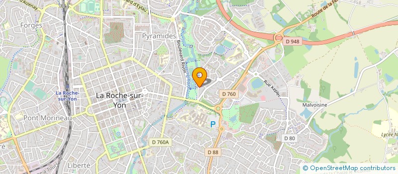localisation de l'entreprise DES COURANTS ET DES RIVES à LA ROCHE-SUR-YON