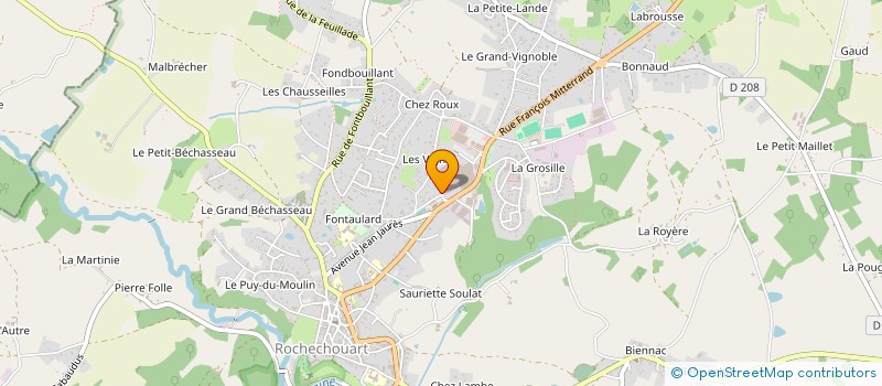 localisation de l'entreprise DES COURLIS  ROCHECHOUART