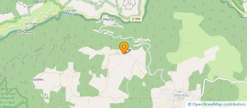 localisation de l'entreprise DES COURONNES  VEYREAU