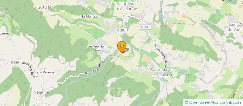localisation de l'entreprise DES COURRIERES à VELANNE