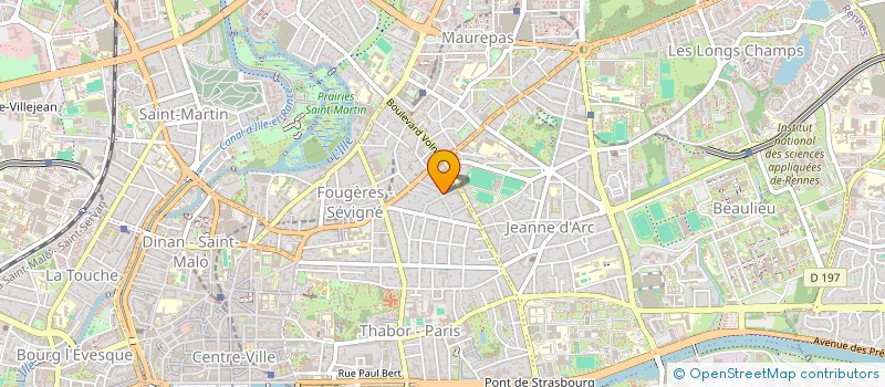 localisation de l'entreprise DES COURS POUR UN SOMMET  RENNES