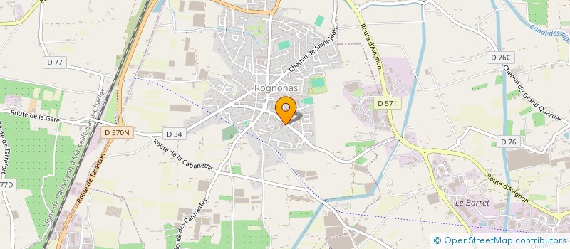 localisation de l'entreprise DES COURSES  ROGNONAS