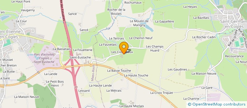 localisation de l'entreprise DES COURTILLAUX à SAINT-GERMAIN-EN-COGLES