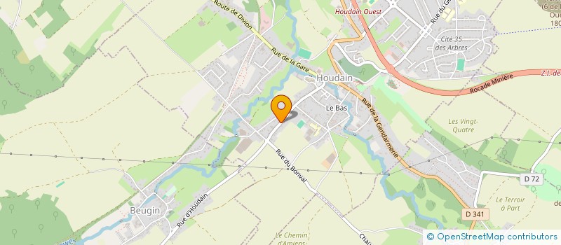 localisation de l'entreprise DES COURTISEAUX  HOUDAIN