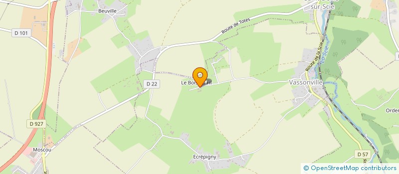 localisation de l'entreprise DES CRIQUETS  VASSONVILLE