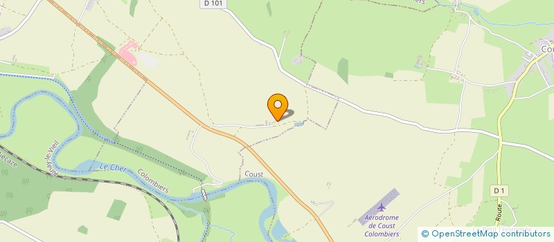 localisation de l'entreprise DES CRIS  COLOMBIERS