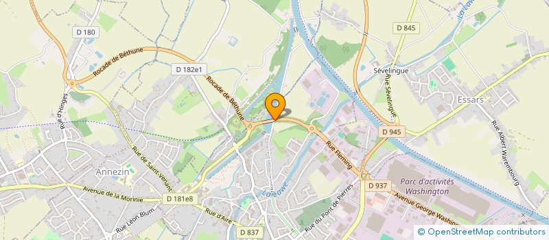 localisation de l'entreprise DES DAMES  BETHUNE