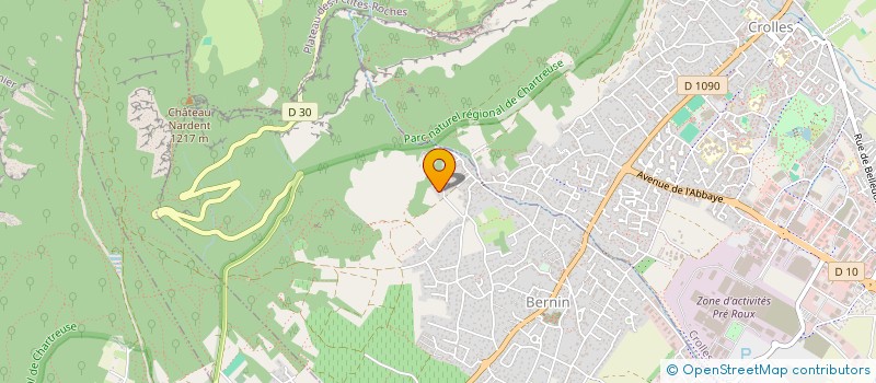 localisation de l'entreprise DES DEMOISELLES  BERNIN