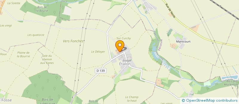 localisation de l'entreprise DES DEUX A  ETALON