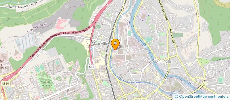 localisation de l'entreprise DES DEUX  B  TOMBLAINE  CHAMPIGNEULLES