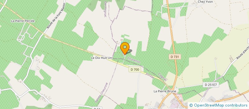 localisation de l'entreprise DES DEUX CHARENTES à SAINT-PALAIS-DU-NE
