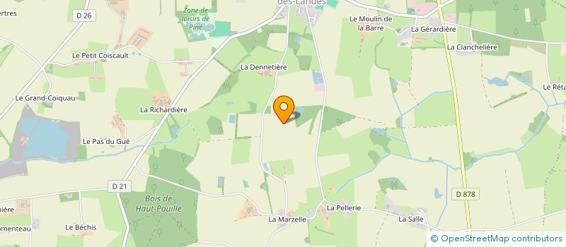 localisation de l'entreprise DES DEUX CHENES à VALLONS-DE-L'ERDRE