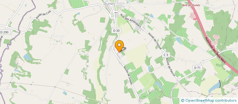 localisation de l'entreprise DES DEUX COTEAUX  DUNES