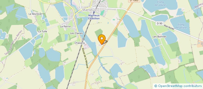 localisation de l'entreprise DES DEUX D à MARLIEUX