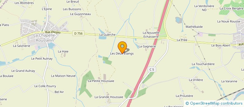 localisation de l'entreprise DES DEUX ETANGS à CHEMILLE-EN-ANJOU