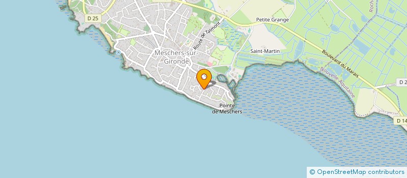 localisation de l'entreprise DES DEUX FERMES  TALMONT-SUR-GIRONDE