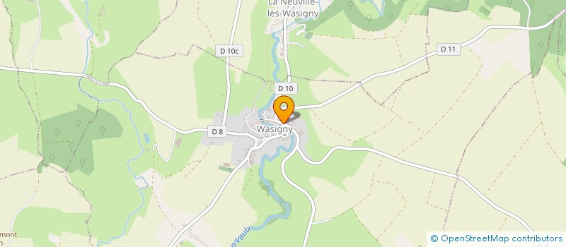 localisation de l'entreprise DES DEUX FONTAINES  WASIGNY