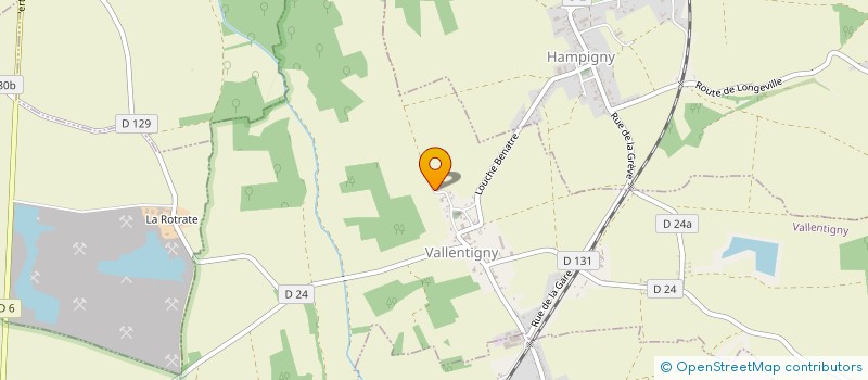 localisation de l'entreprise DES DEUX LACS  VALLENTIGNY